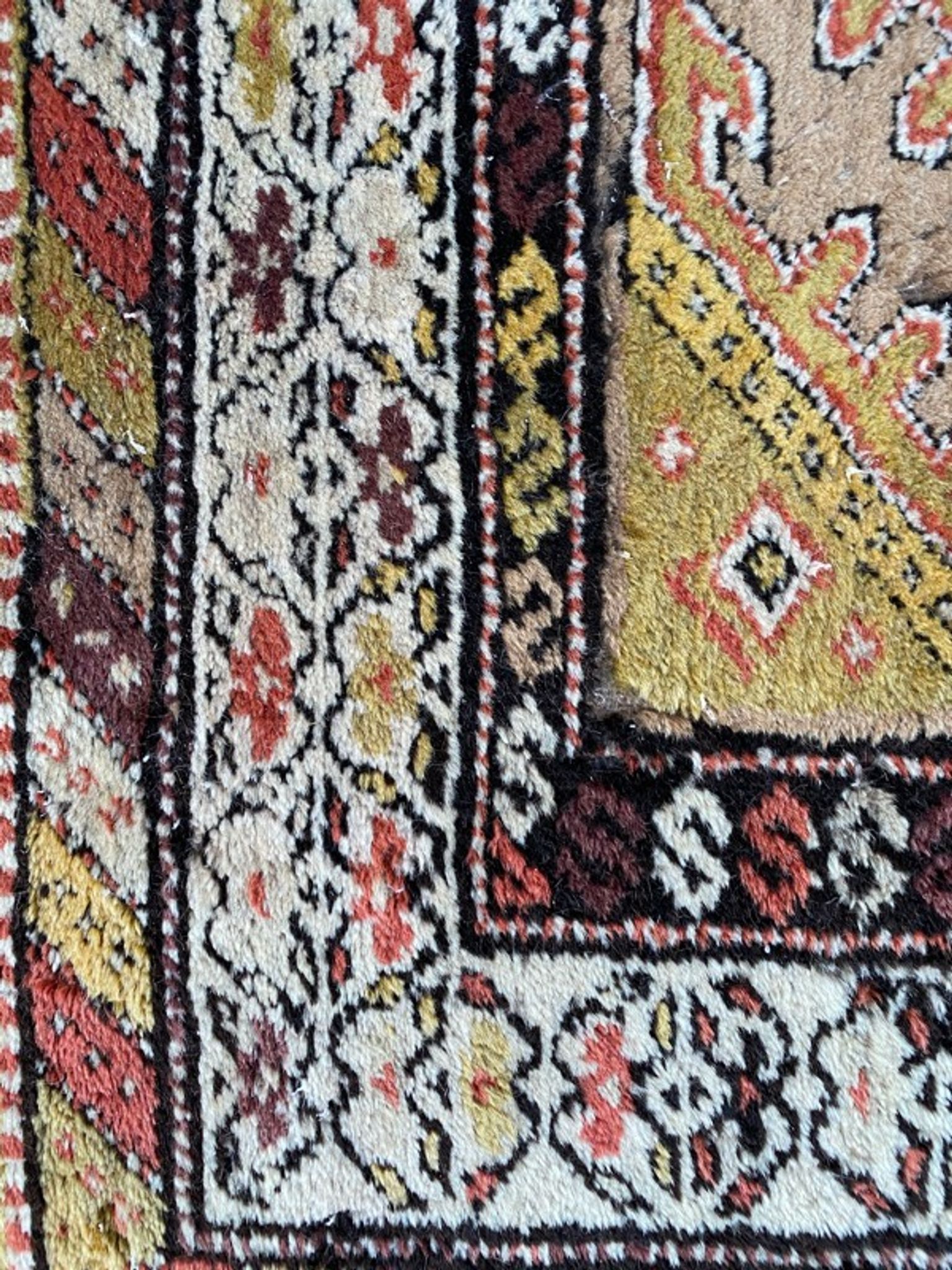 Ancient Persian Kurdish carpet for corridor 108x352 cm