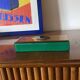 Green glass Jewelry Box, Italy 1980s