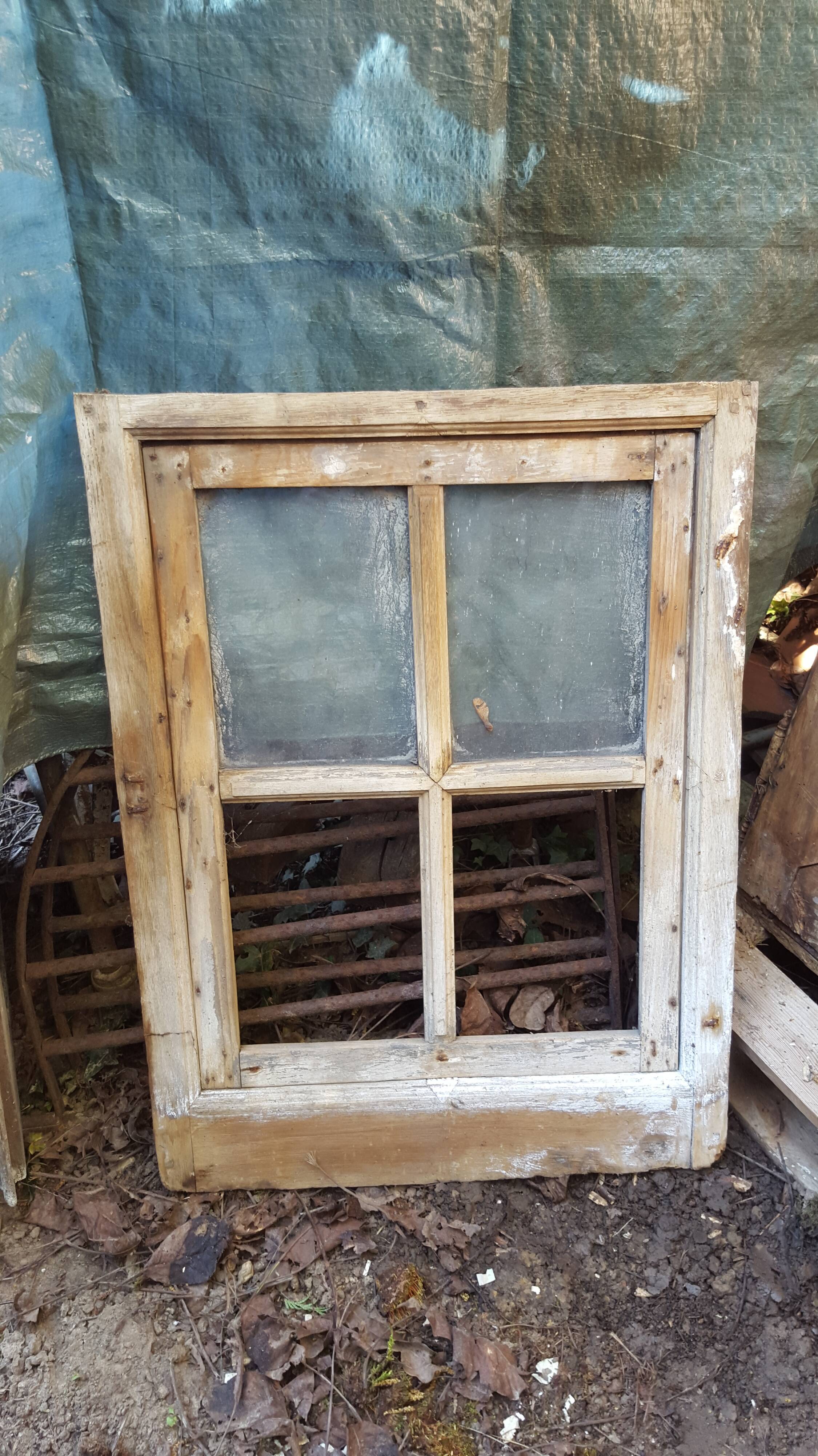 18th century window with its frame