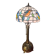 bronze and brass Art Nouveau floor lamp, very old, 60x27 lampshade