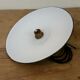 Hanging lamp in black enamelled plate