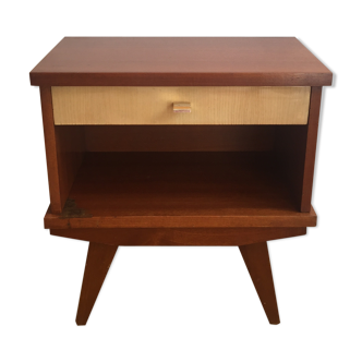 Table de chevet vintage pieds compas - 60's