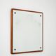 Scandinavian square teak mirror from the 1960s–70s