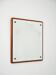 Scandinavian square teak mirror from the 1960s–70s