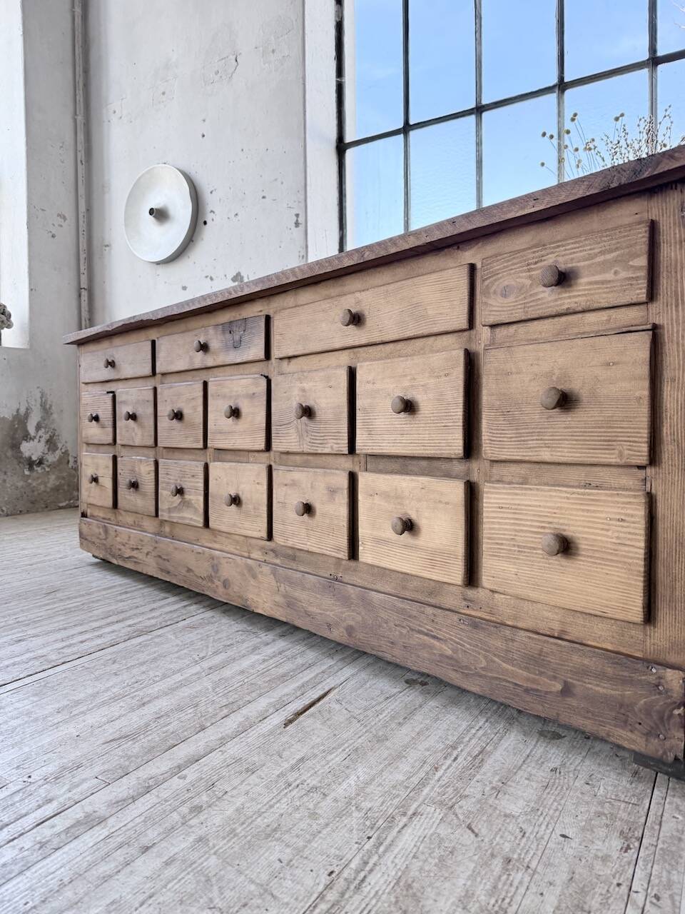 1950s workshop furniture in pine