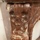 Fireplace three shells louis XV style in royal red marble XIX century