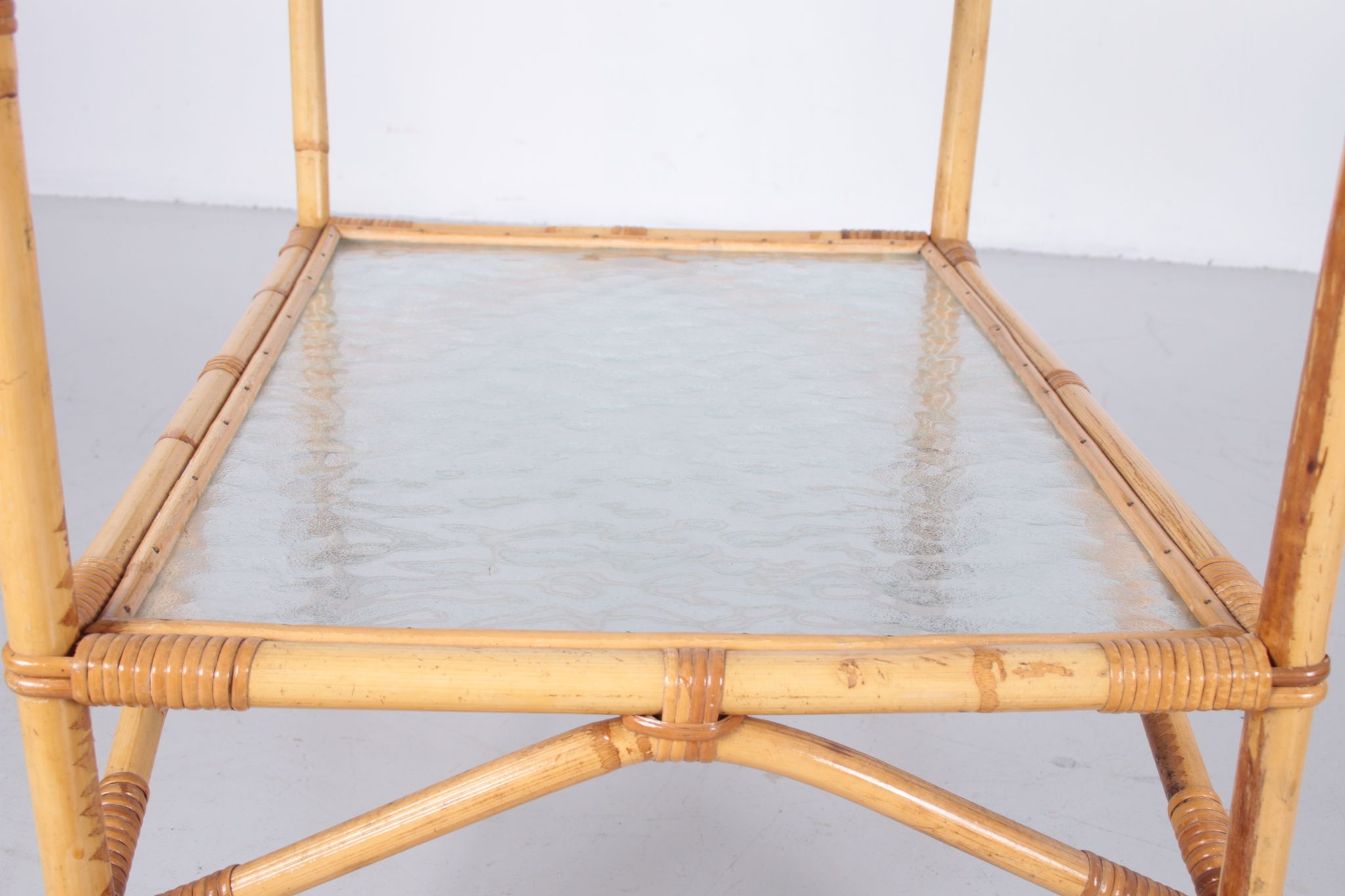 Vintage Bamboo Trolley and serving trolley 1960s