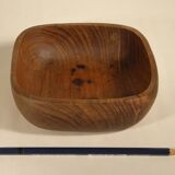 Teak bowl, empty pocket