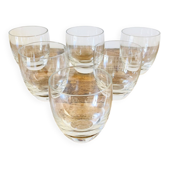 Set of 6 Baccarat whisky glasses – Crystal – Very good condition