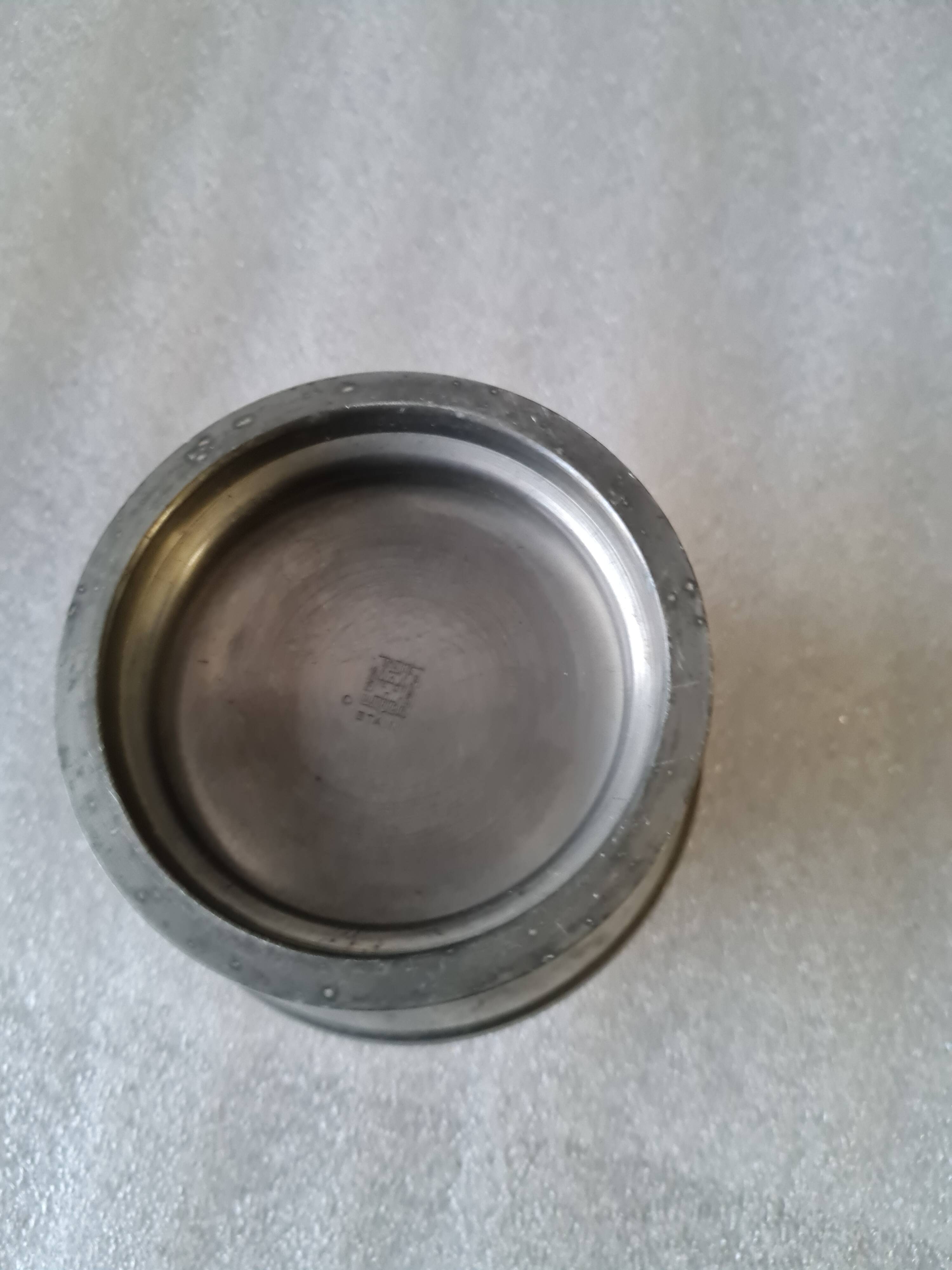 vintage glass flower holder and base Etain du Manoir