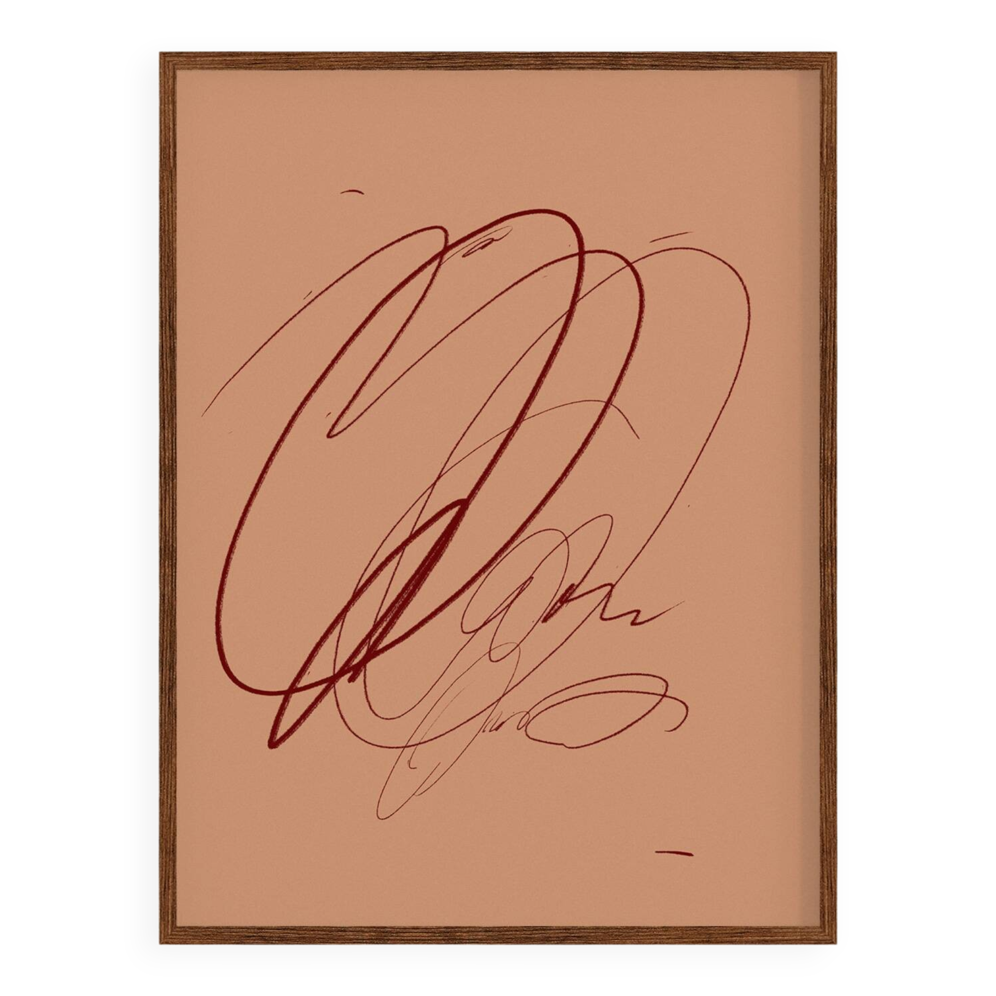 Abstract lines giclee print, 50x70 cm