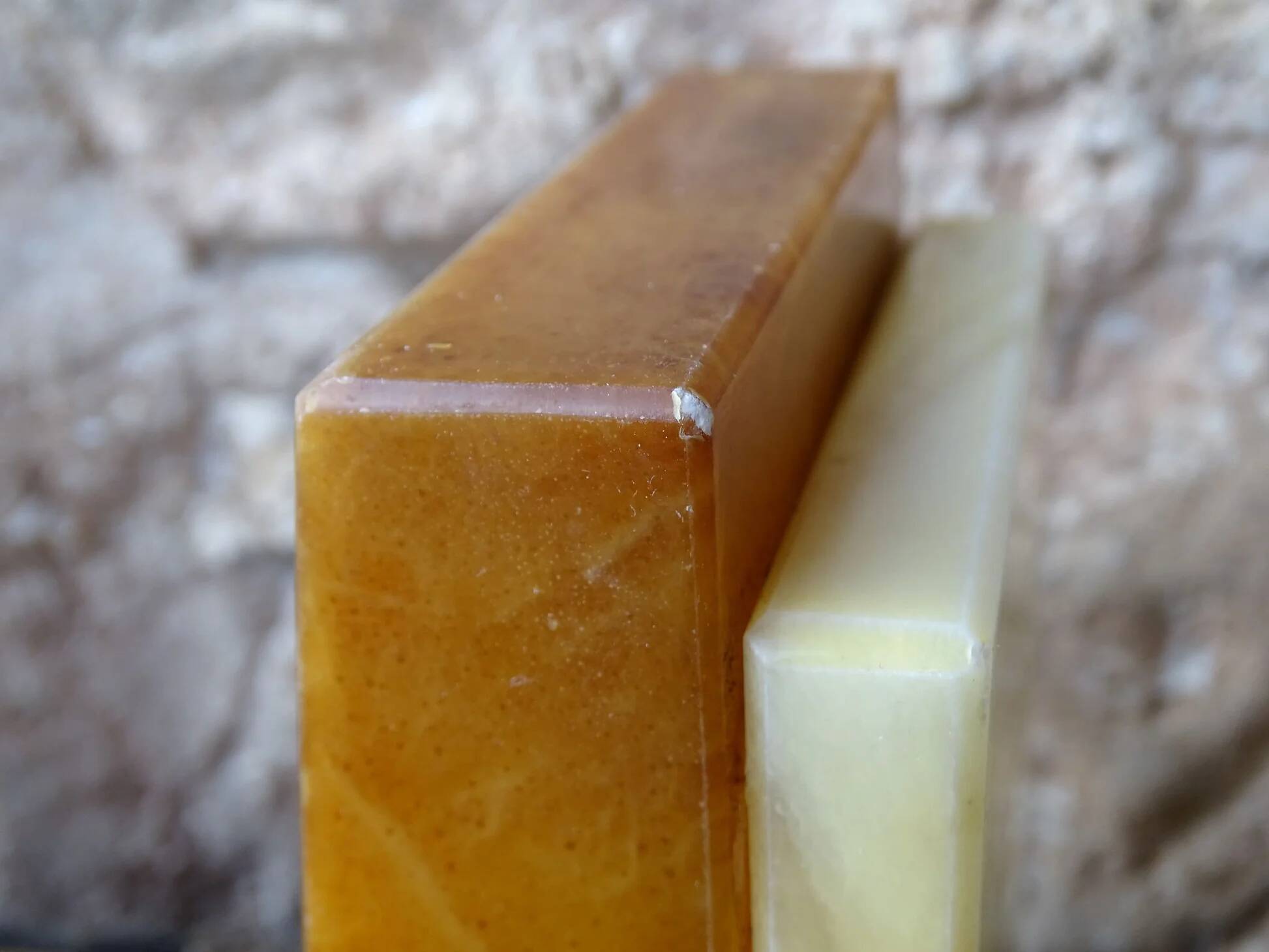 Serre-livres vintage en albâtre, milieu du siècle