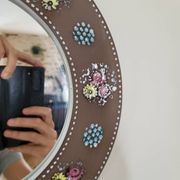 Ceramic Mirror Mari Simmulson Floral Decor/ Scandinavian Design