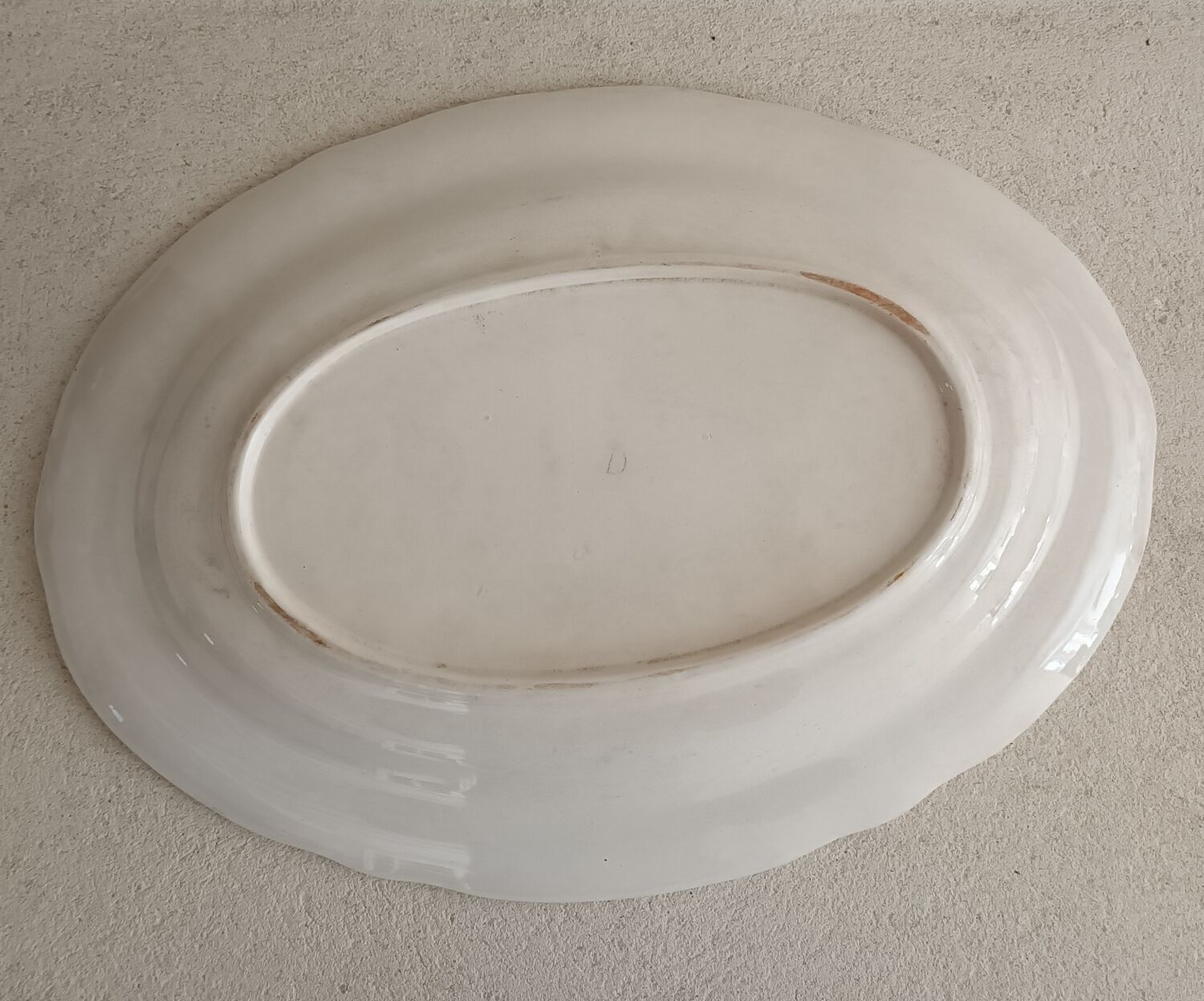 Large flat oval iron earth