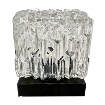 Glass and bakelite ceiling lamp