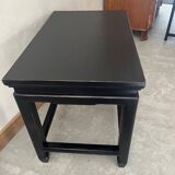 Petite table basse noire en bois