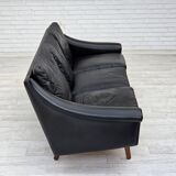 1960s, Danish design by Aage Christensen, 3-seater sofa, leather.