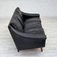 1960s, Danish design by Aage Christensen, 3-seater sofa, leather.