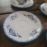 Sarreguemines Lancaster Set – 4 cups and 4 saucers – 1950s
