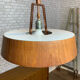 Vintage teak pendant lamp 1970