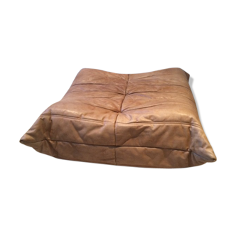 Togo pouffe by Michel Ducaroy for Ligne Roset natural leather