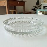 Large vintage molded glass ashtray