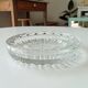 Grand cendrier vintage en verre moulé