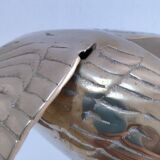 Two solid brass XL birds H. 48 cm