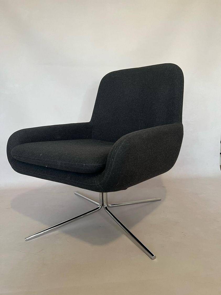 Fauteuil scandinave coco swivel de softline