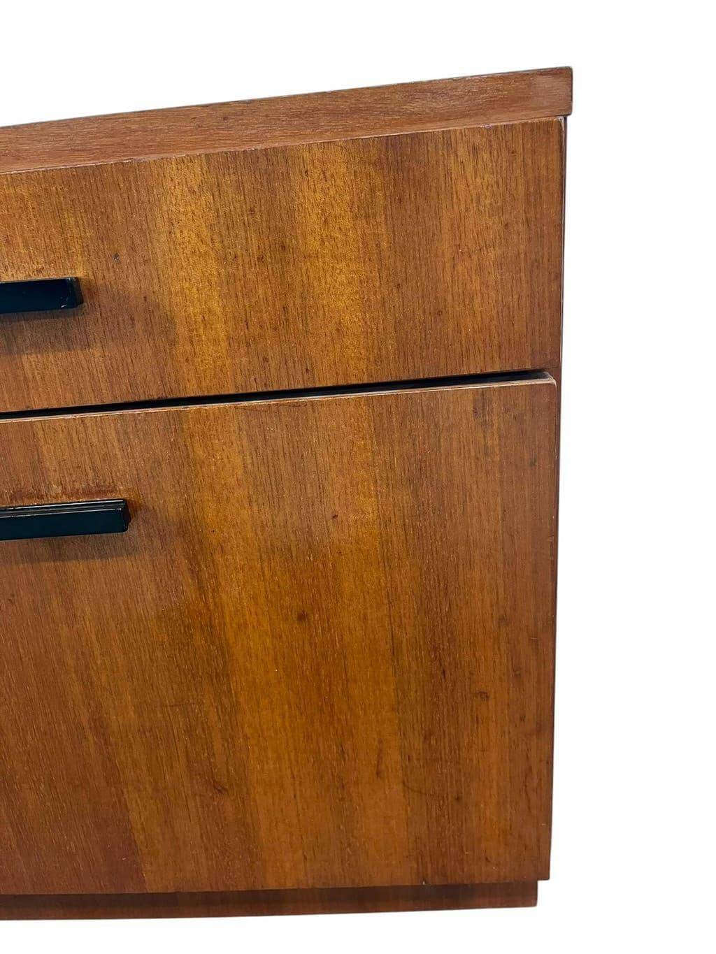 Vintage wooden mini armoire / bedside table