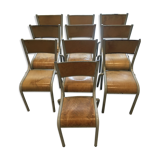 Batch of 10 nursery chairs