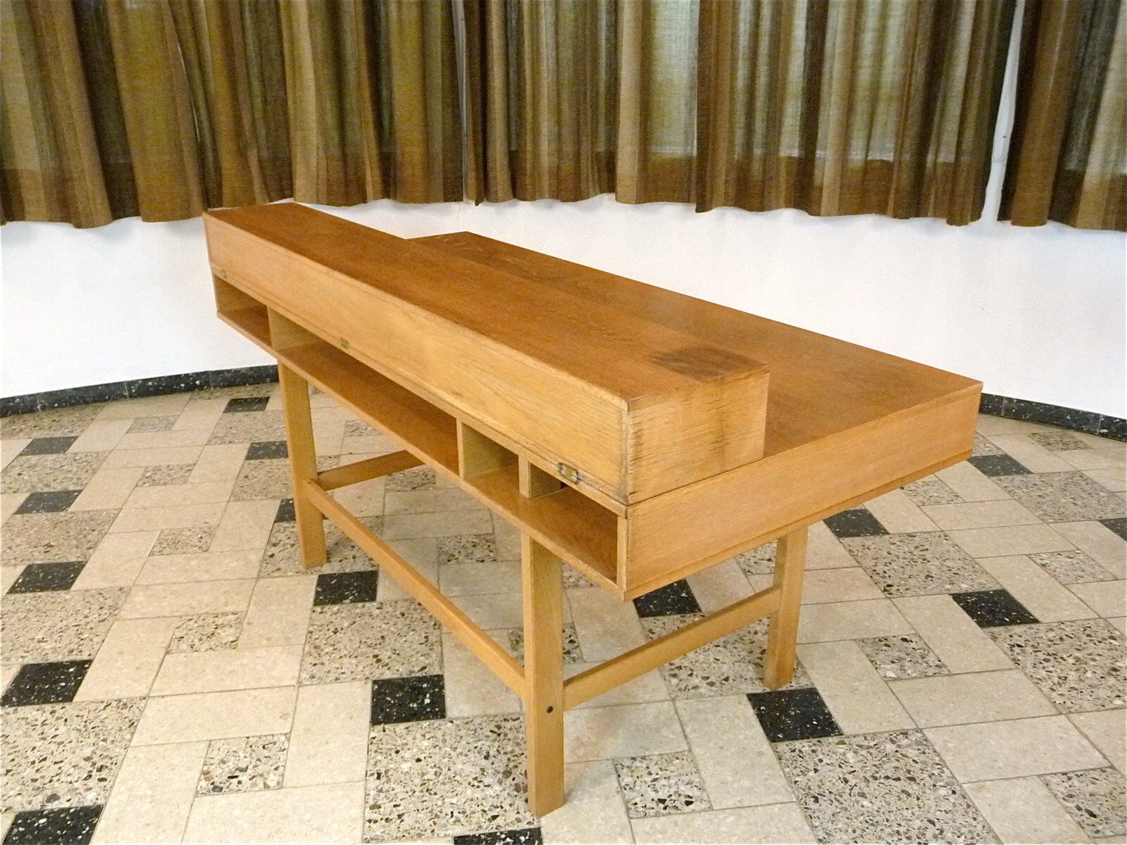 Flip-top partner secretary desk by Jens Quistgaard for Løvig, Denmark 1960s