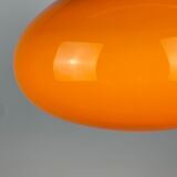 Suspension en verre brun foncé par Peill et Putzler 1960