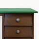 70s wooden desk with green tray