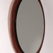 Miroir vintage en placage de palissandre danois 1960 Danemark