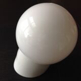 Opaline globe wall and white/vintage ceramic base 50s-60s