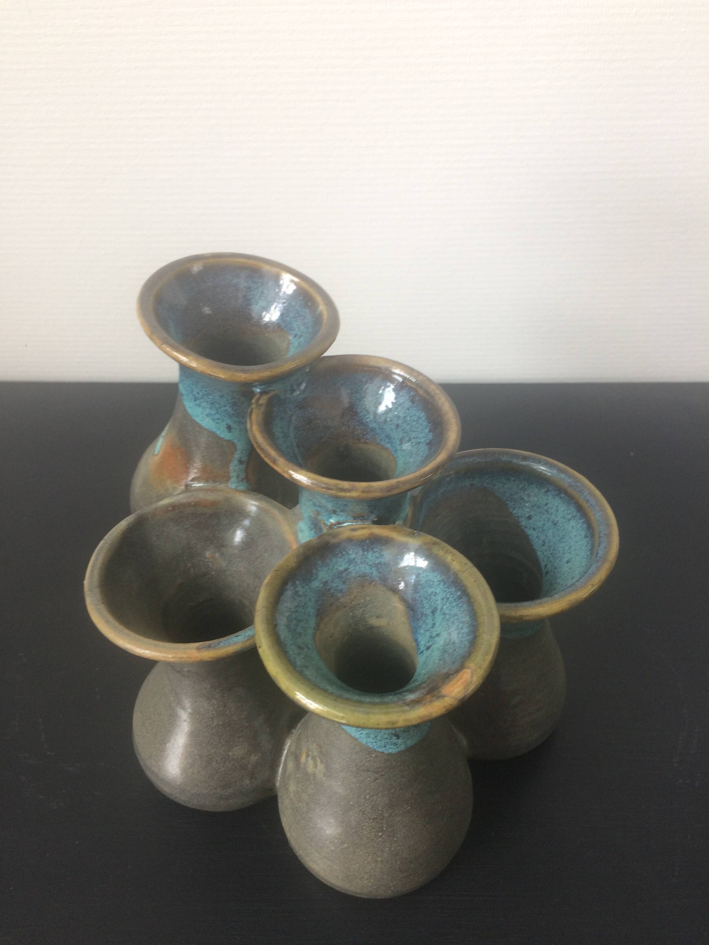 Ceramic vase signed Nika