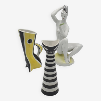 Art Deco porcelain by János Török per Zsolnay, 1940s