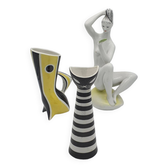 Art Deco porcelain by János Török per Zsolnay, 1940s