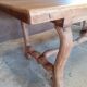 Rustic oak table.