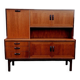 Mid-Century enfilade in brown teak veneer by E. Gomme for G-Plan, 1962, 160×45×145 cm