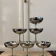 Lot de 6 coupes vintage en inox