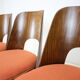 Ensemble de quatre chaises de salle à manger conçu par Oswald Haerdtl, années 1960