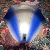 Blue glass wall lamp, Scandinavian design, 1950s.