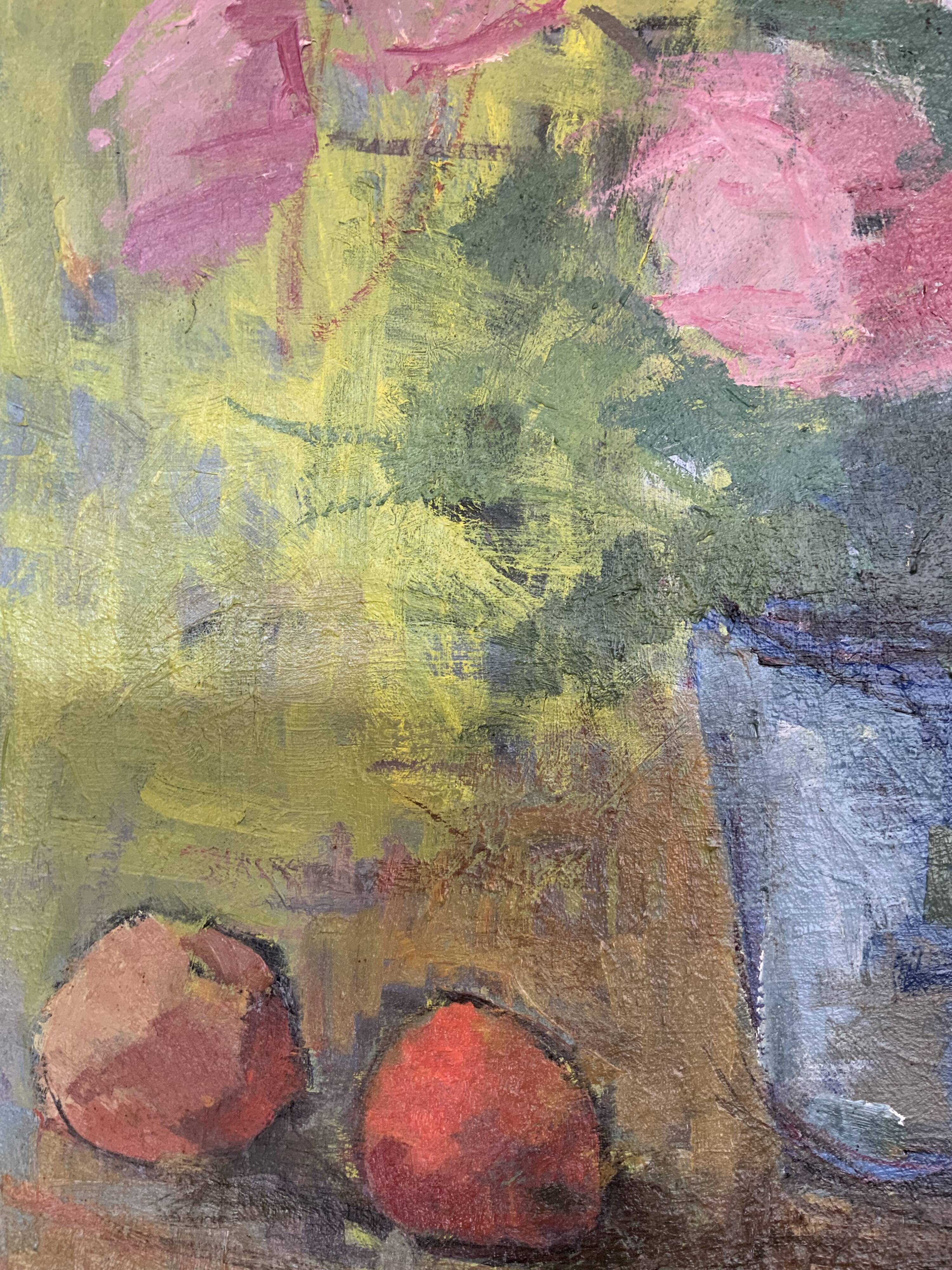 Vintage Original Oil on Canvas Still Life Swedish School 1960s