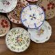 Mismatched antique plates