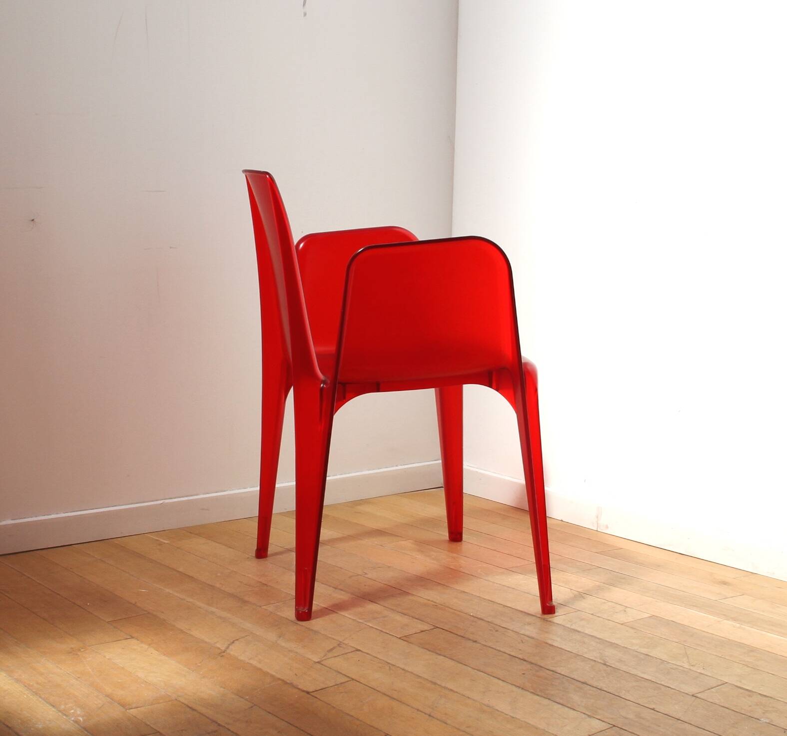 Pair of Bella Riffata chairs, Sawaya & Moroni