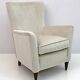 Pair of Gio Ponti Style Mid-Century Modern Italian Velvet Armchairs for Isa