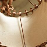 Vintage rattan chandelier 60s