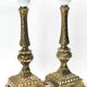 Pair of neo-classical lamps 1970 gold metal